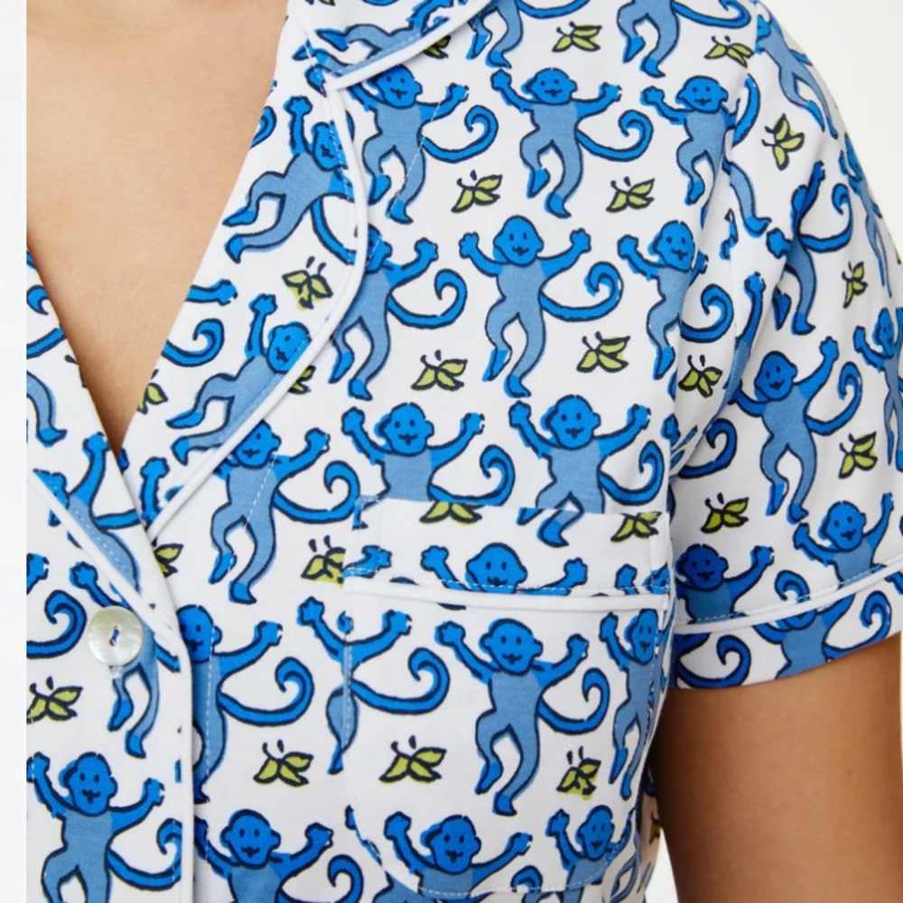 NWT Roller Rabbit Polo Monkey Pajamas